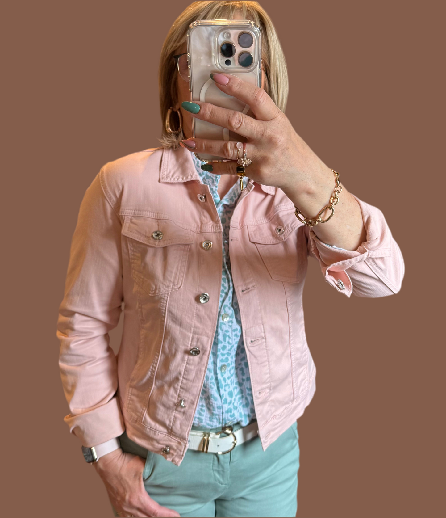 Veste, légère rose