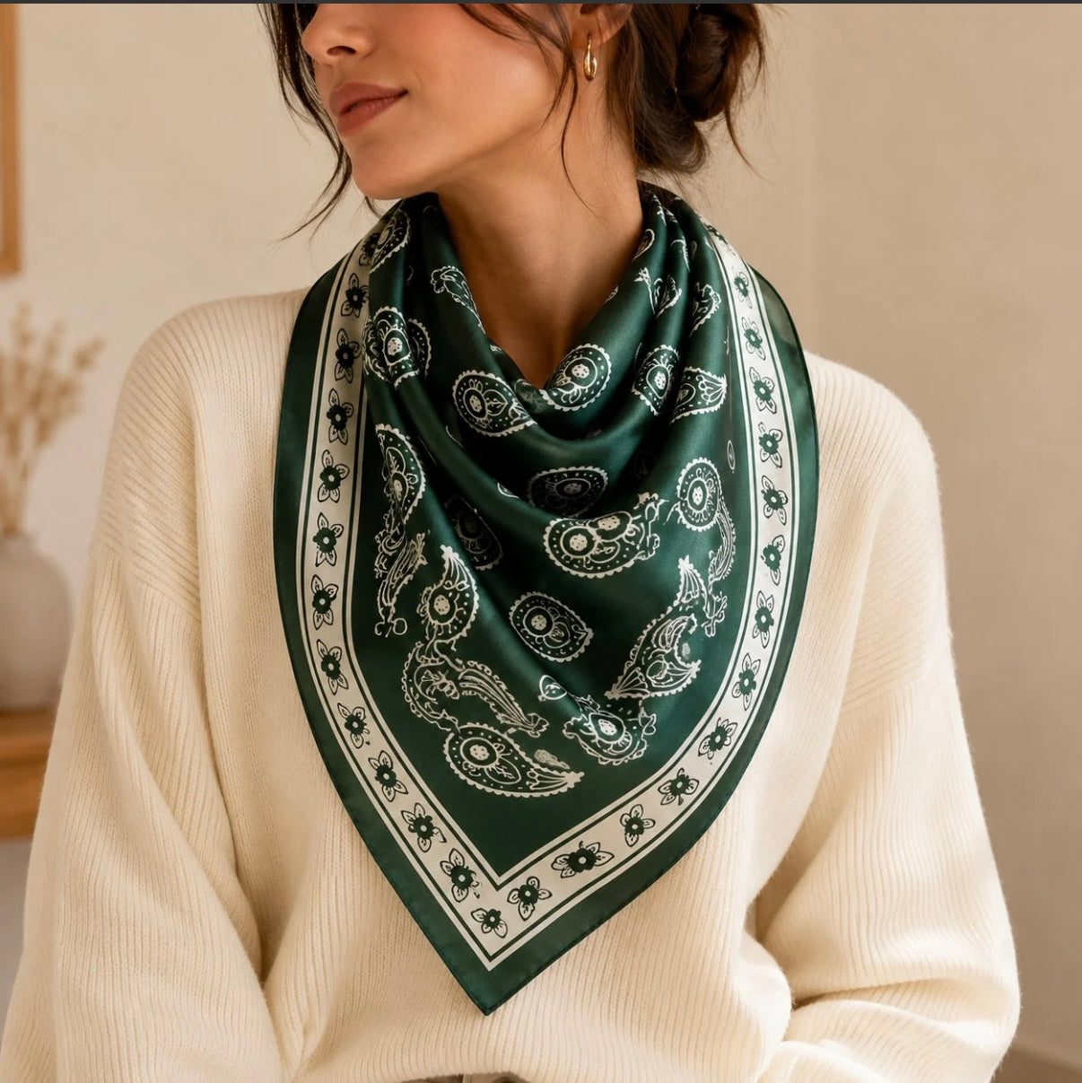 Foulard émeraude