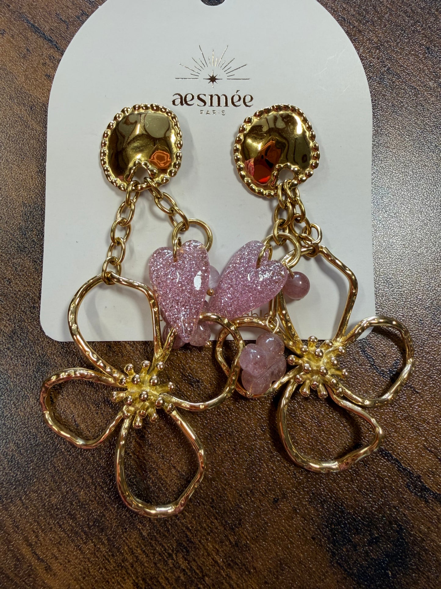 Boucles d’oreilles romantiques