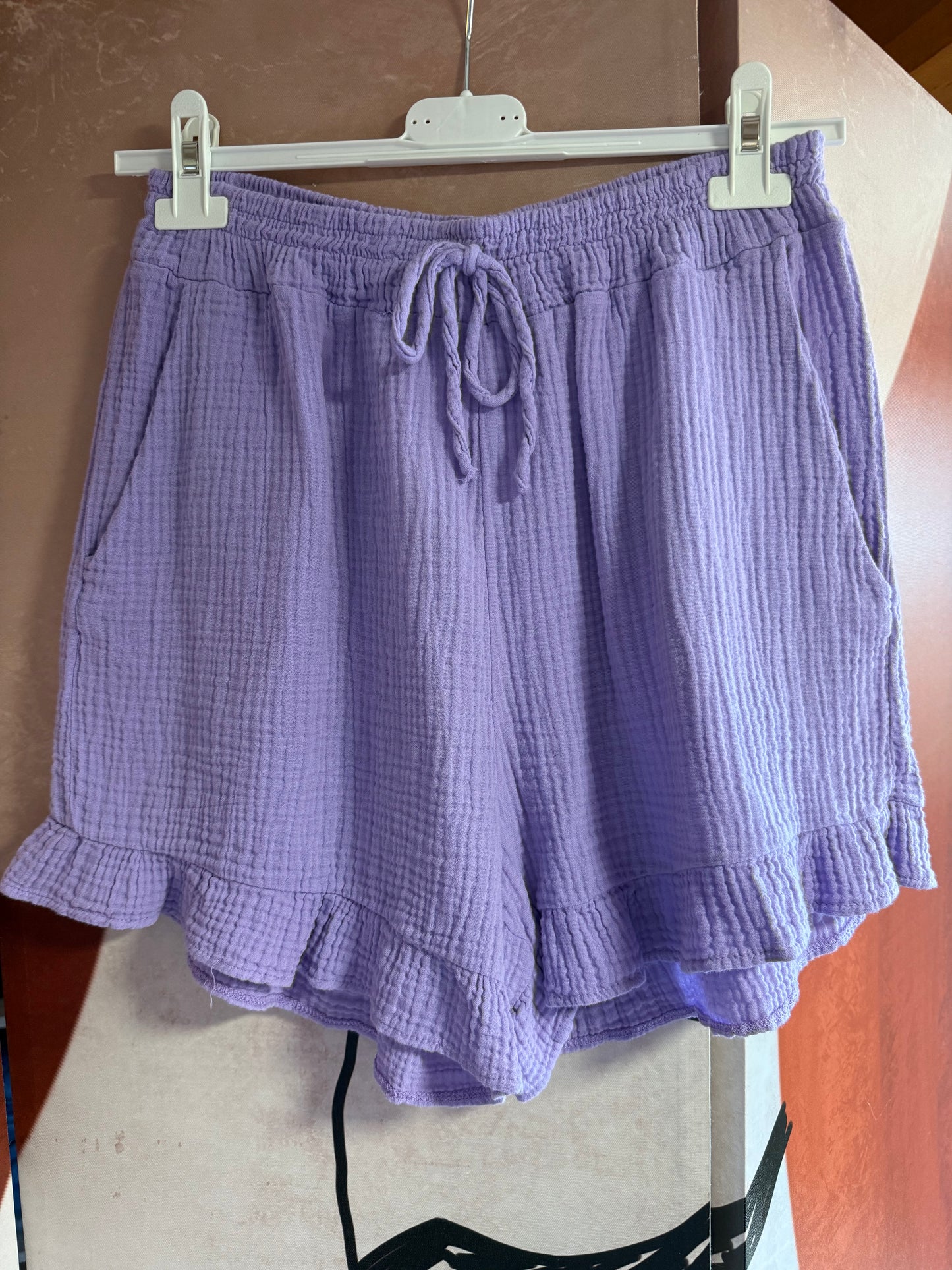 Short gaze de coton