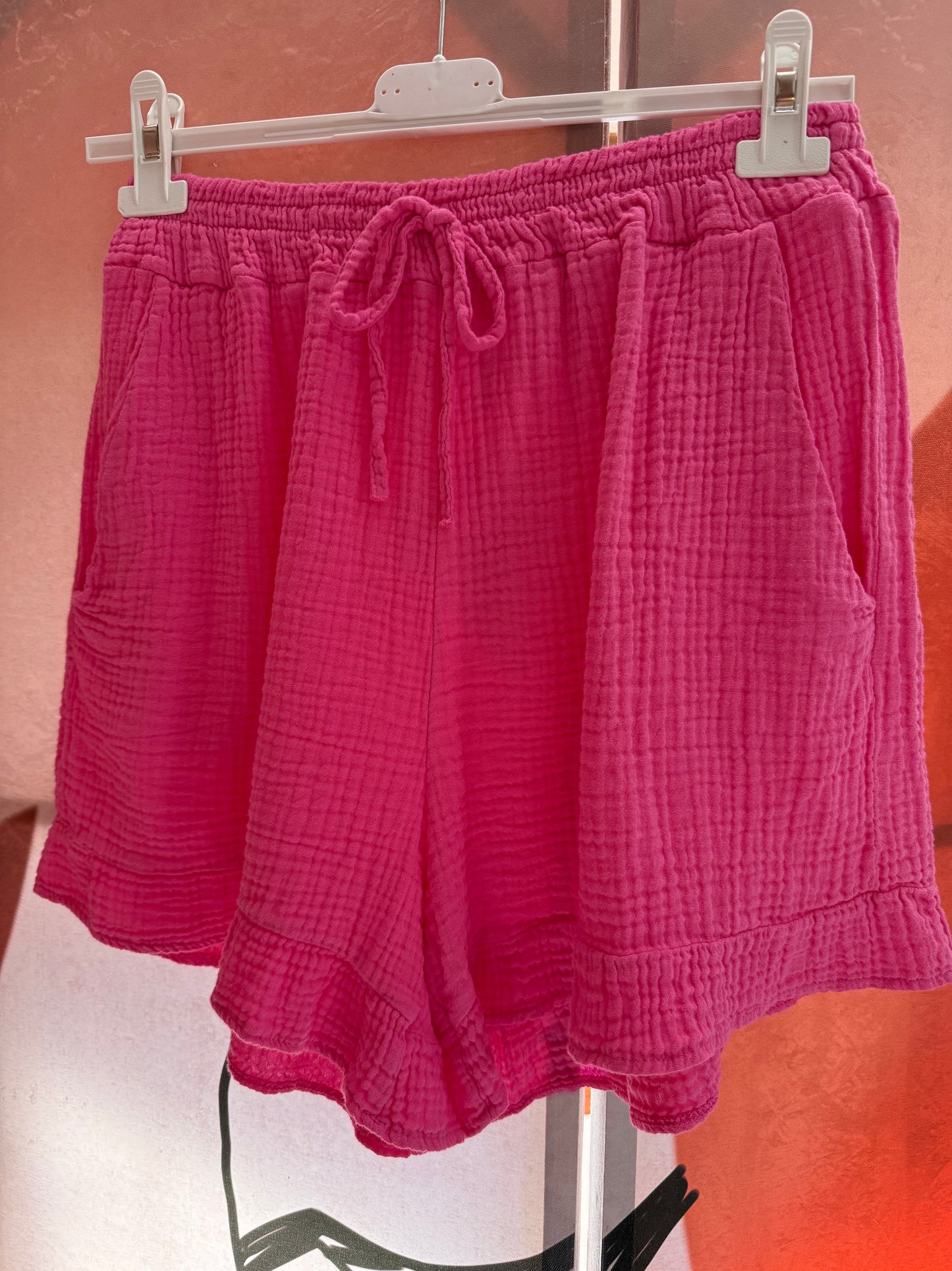 Short gaze de coton