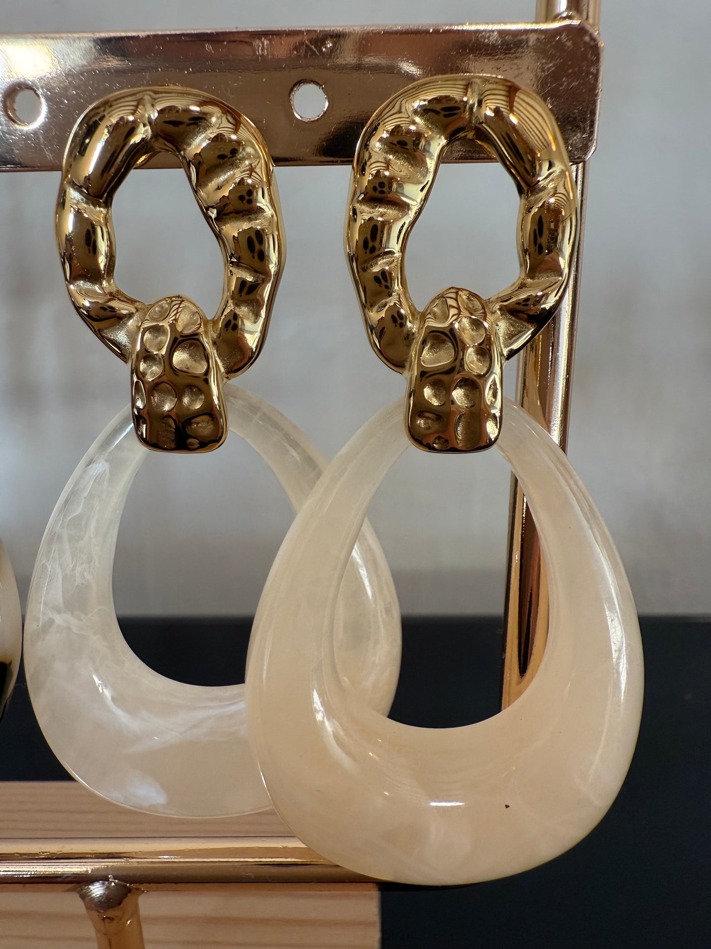 Boucles d'oreille nacre