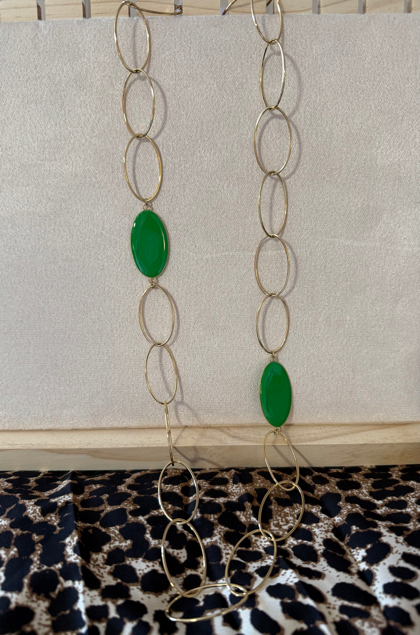 Collier long vert