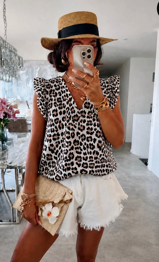 Blouse léopard