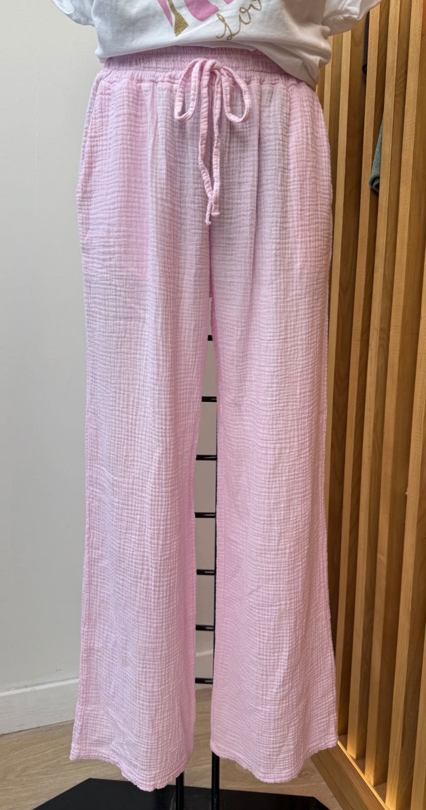 Pantalon gaze de coton