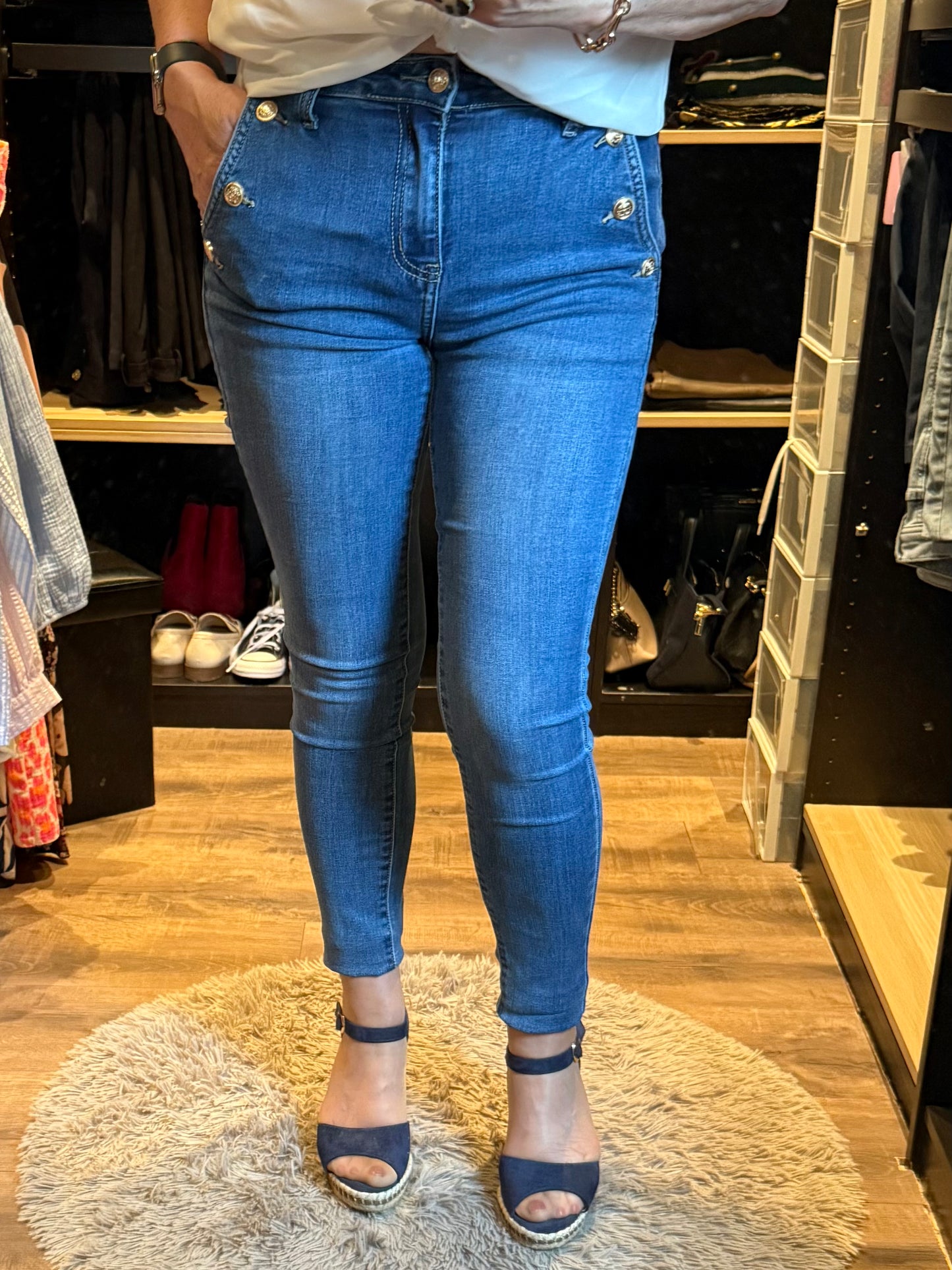 Jeans boutons