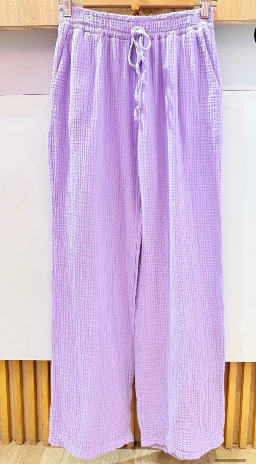 Pantalon gaze de coton