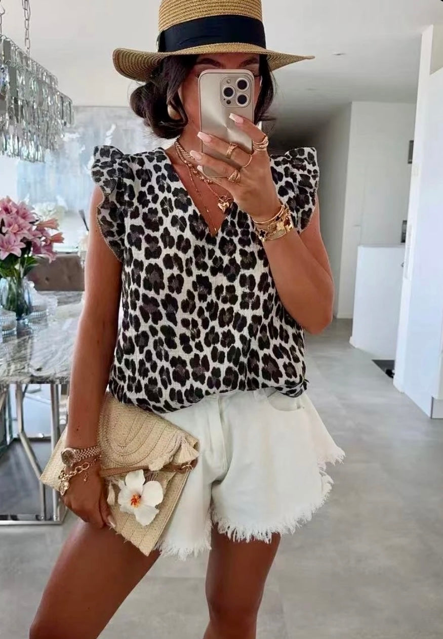 Blouse léopard