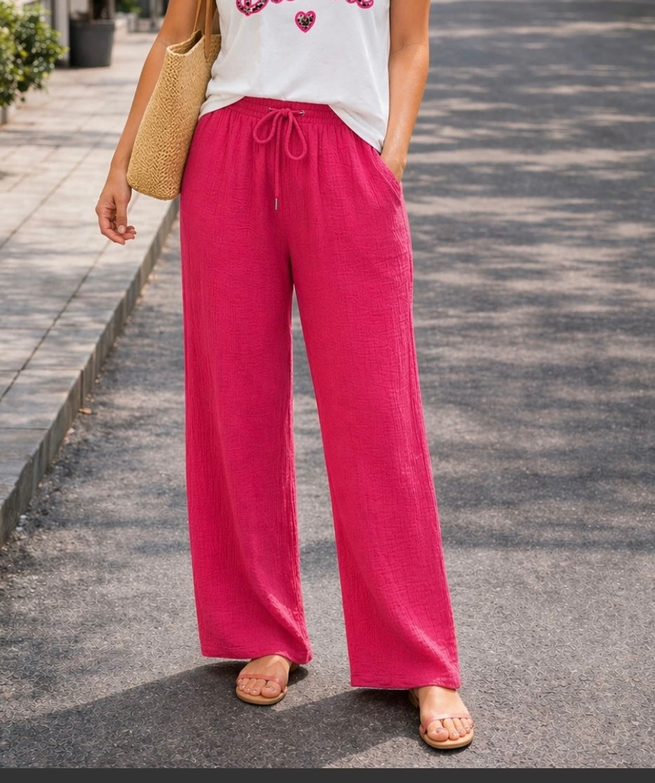 Pantalon gaze de coton