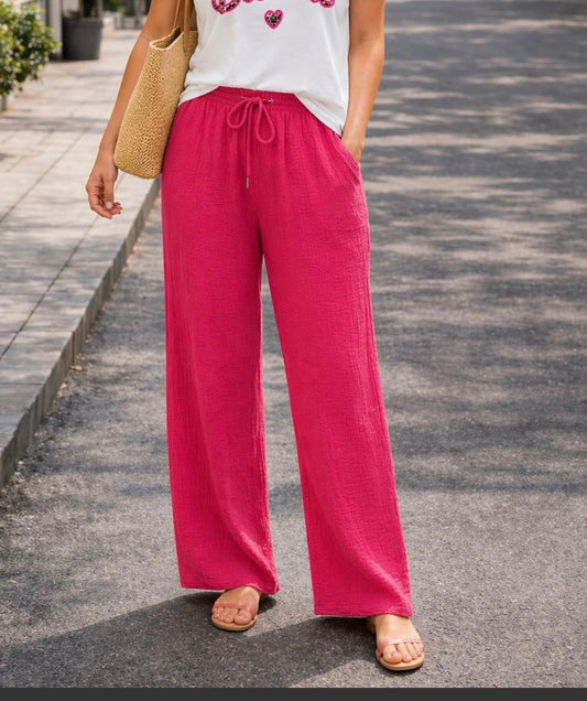 Pantalon gaze de coton