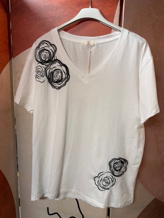 Ti-shirt Rose