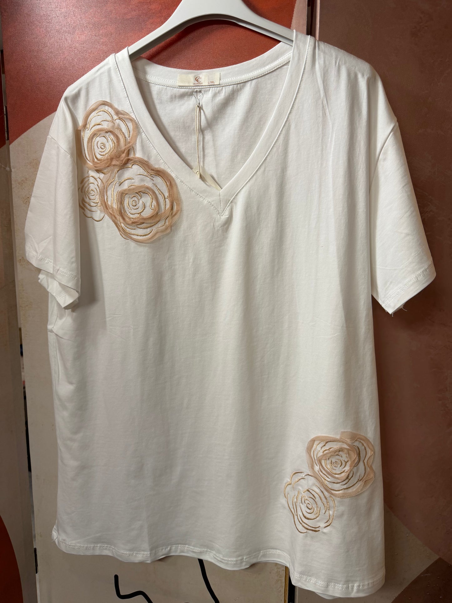 Ti-shirt Rose