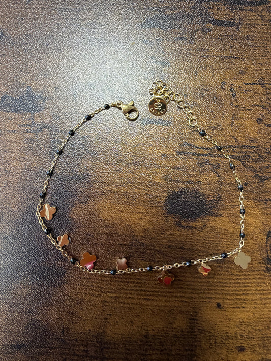 Chaîne de cheville, petits trèfles