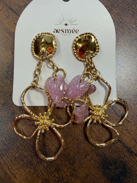 Boucles d’oreilles romantiques
