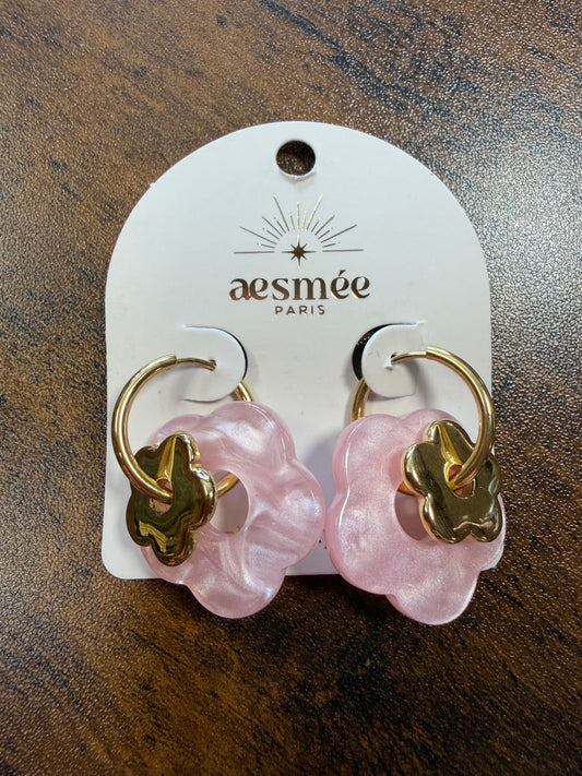 Boucles d’oreilles Rose
