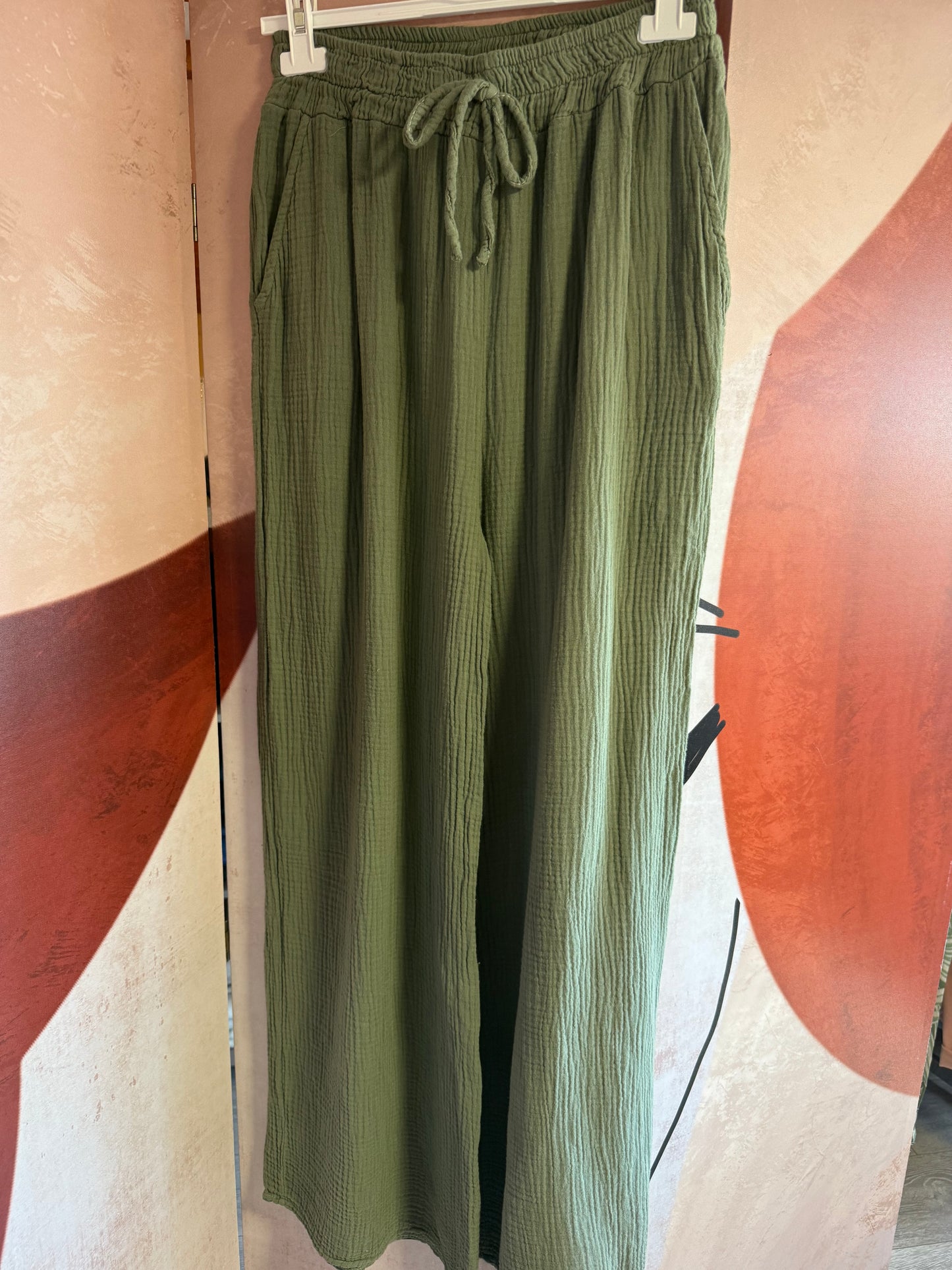 Pantalon gaze de coton