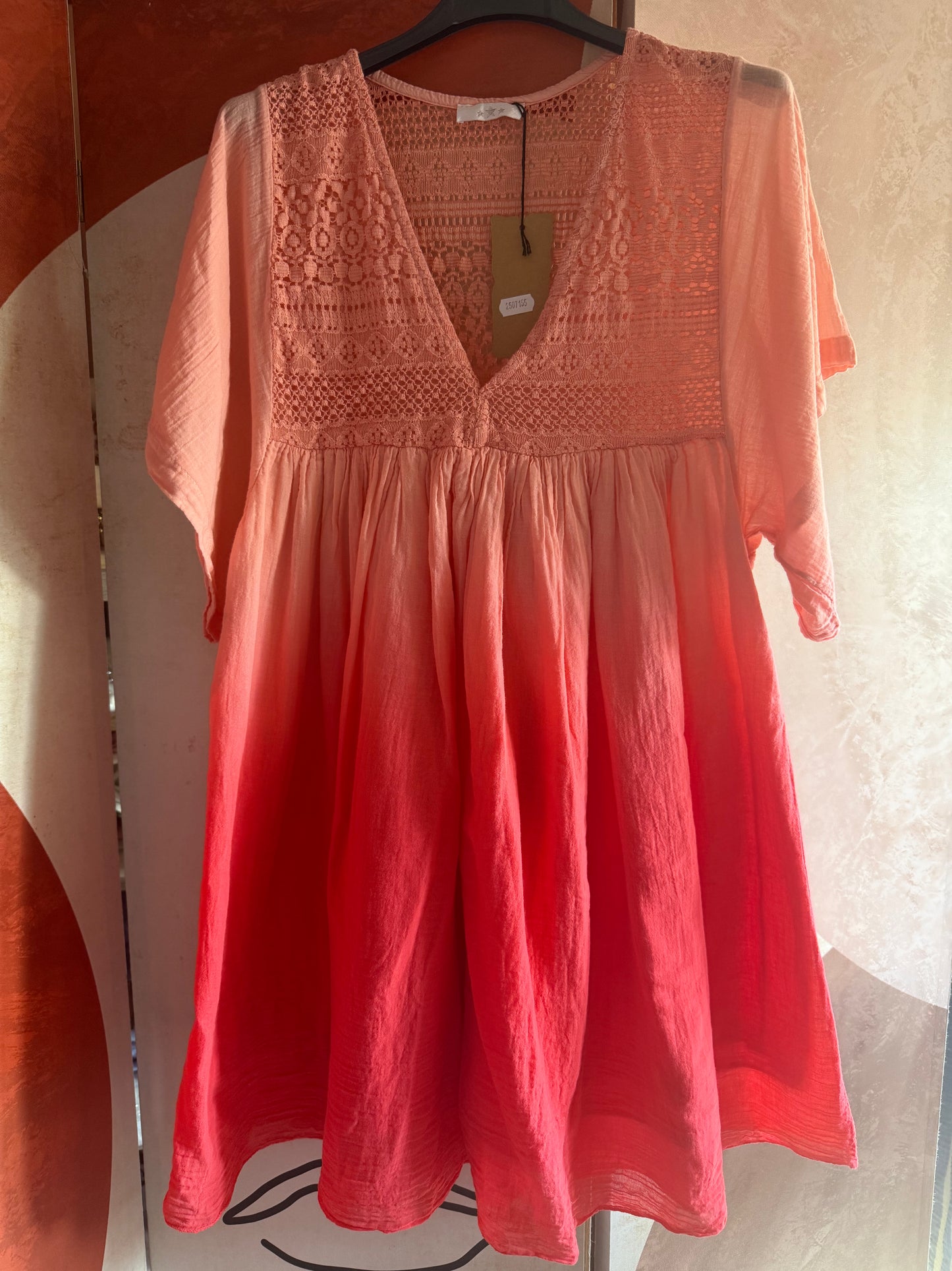 Robe coton dégradée