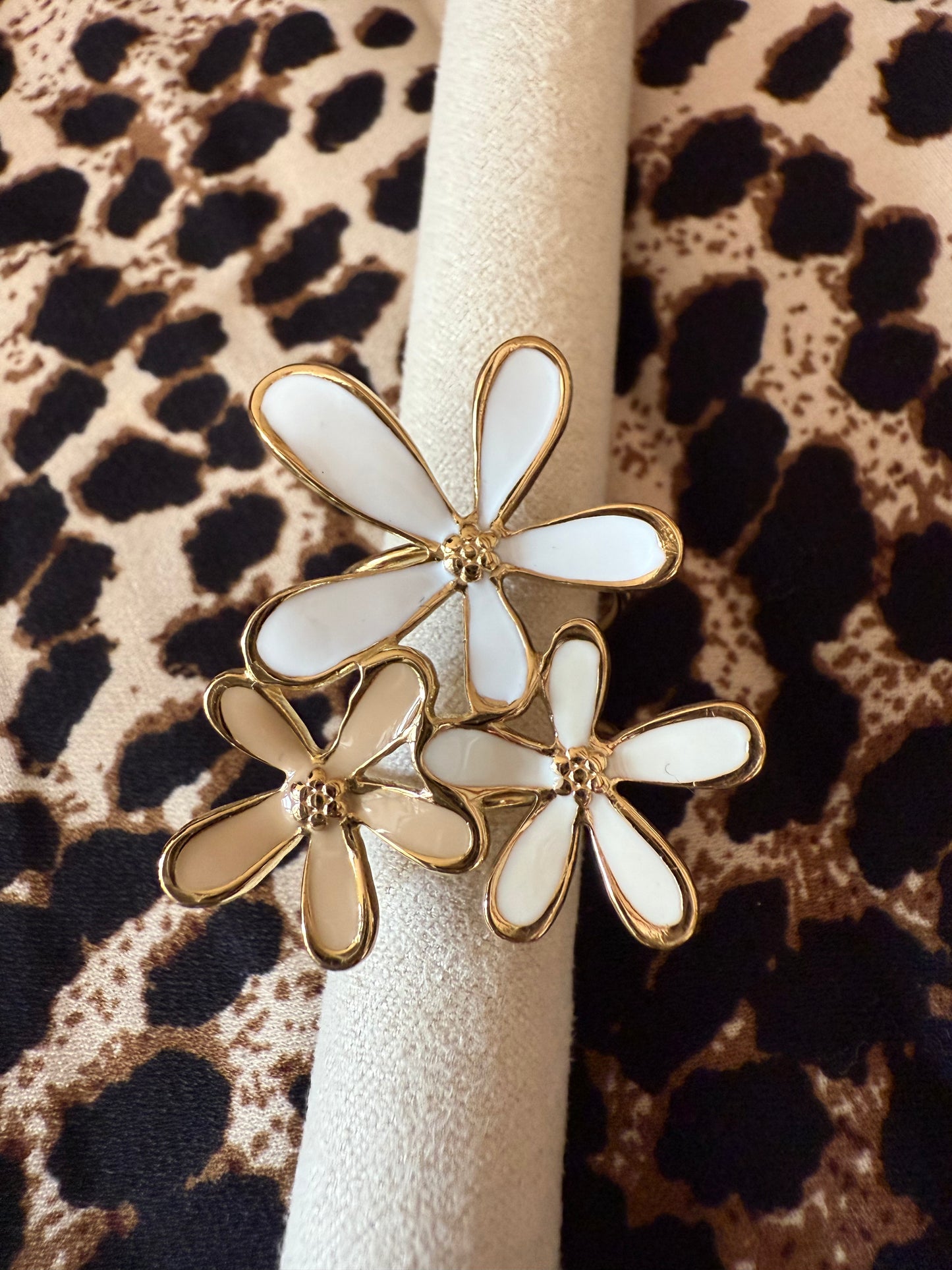 Bague 3 fleurs
