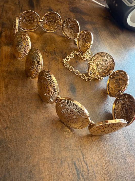Ceinture ronds dorés