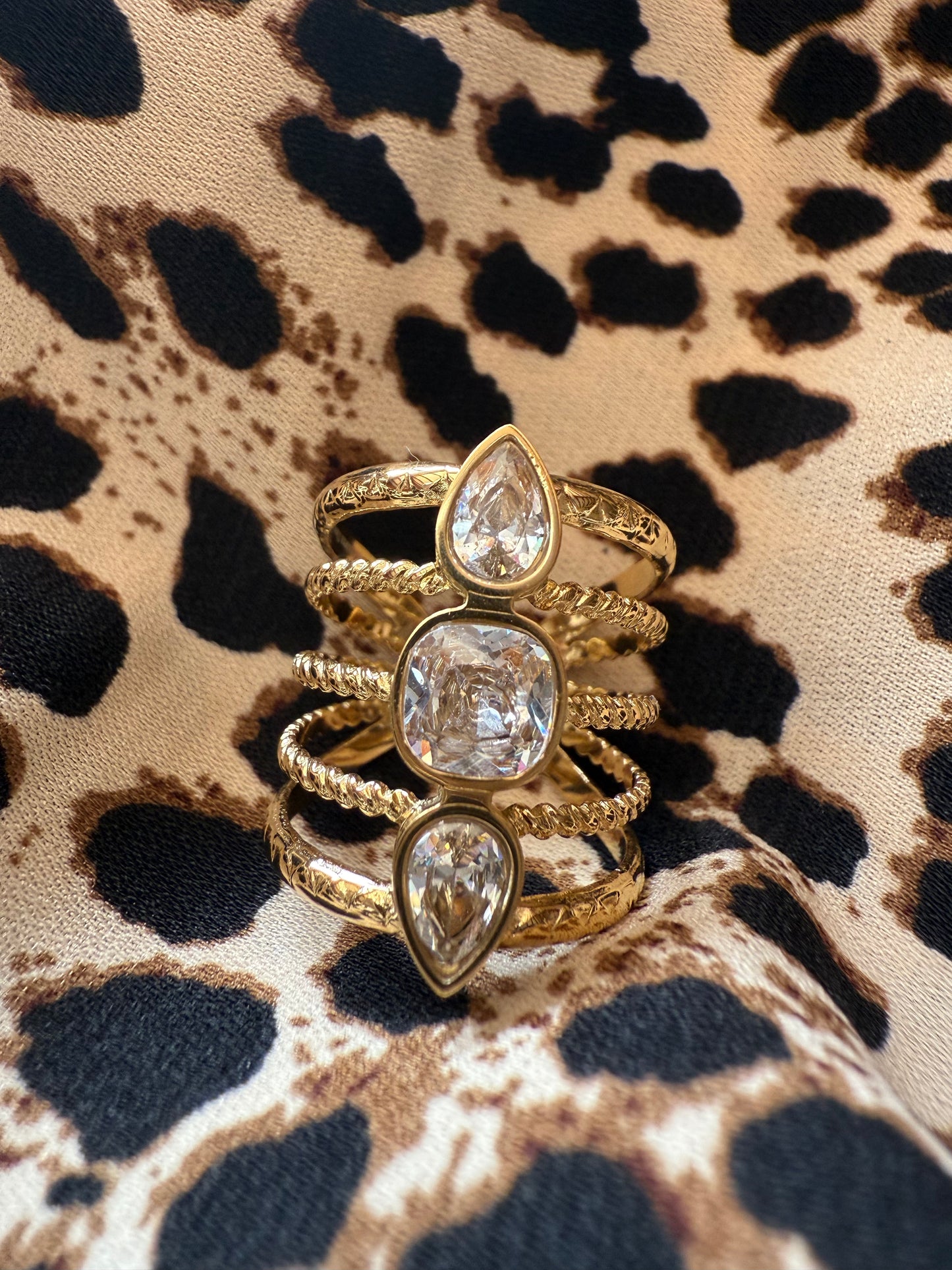 Bague 3 pierres