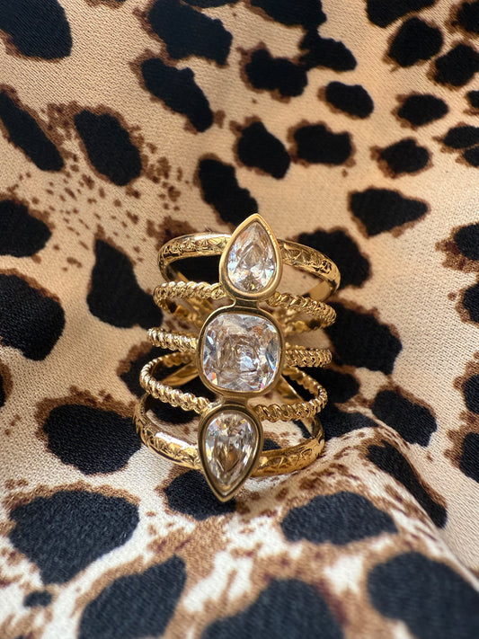 Bague 3 pierres