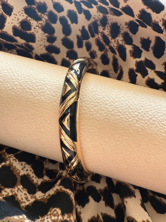 Bracelet rigide noir