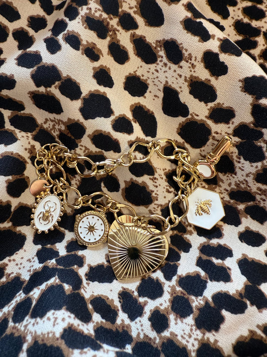 Bracelet cœur et clé