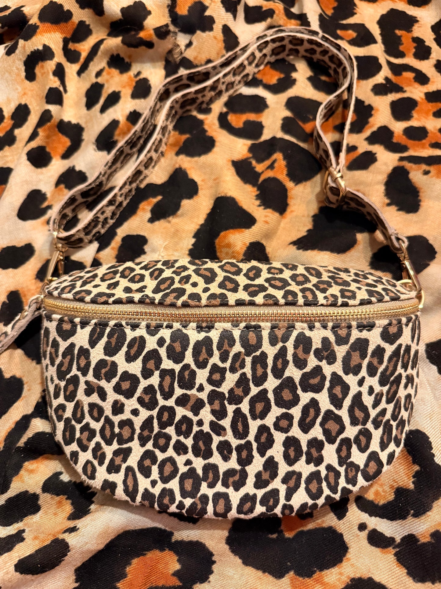Sac banane léopard