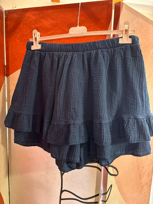 JUPE SHORT GAZE DE COTON