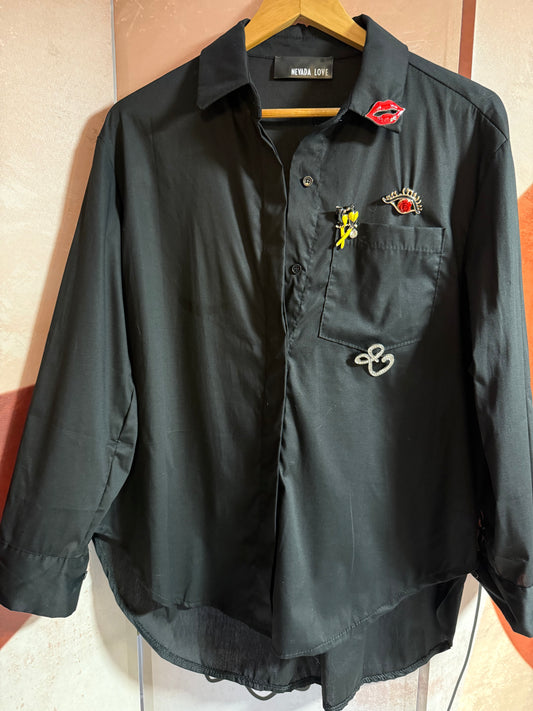 Chemise broche noire