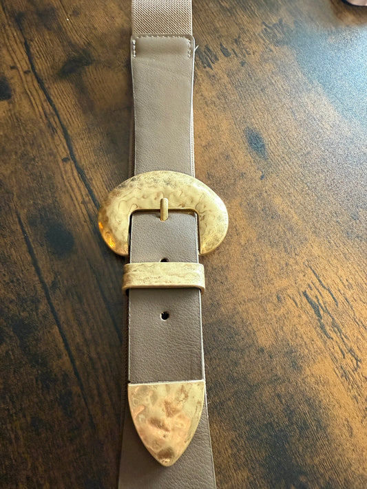 Ceinture élastique marron